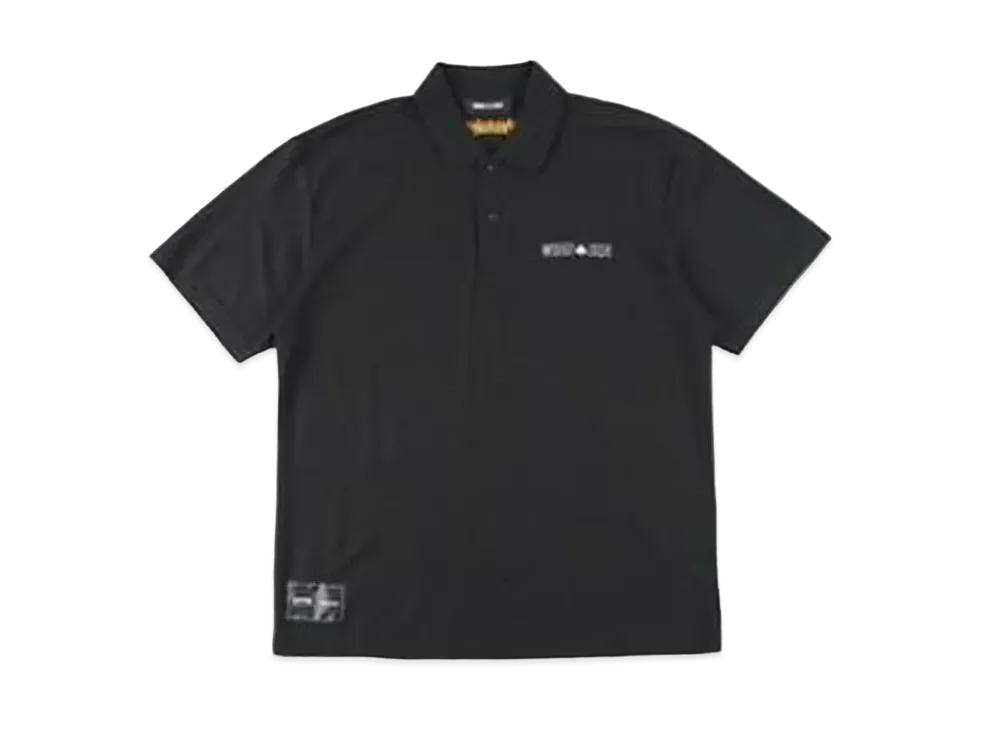 WIND AND SEA x THRASHER magazine S/S Polo "Black"