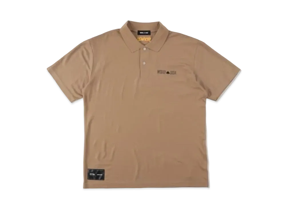 WIND AND SEA x THRASHER magazine S/S Polo "Beige"