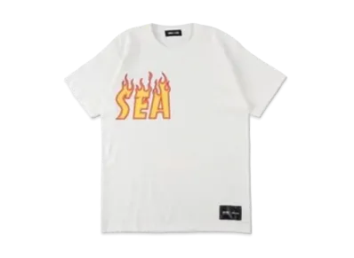WIND AND SEA x THRASHER magazine (flame) "White"