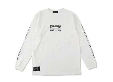 WIND AND SEA x THRASHER magazine (S-A-D) L/S Tee "White"