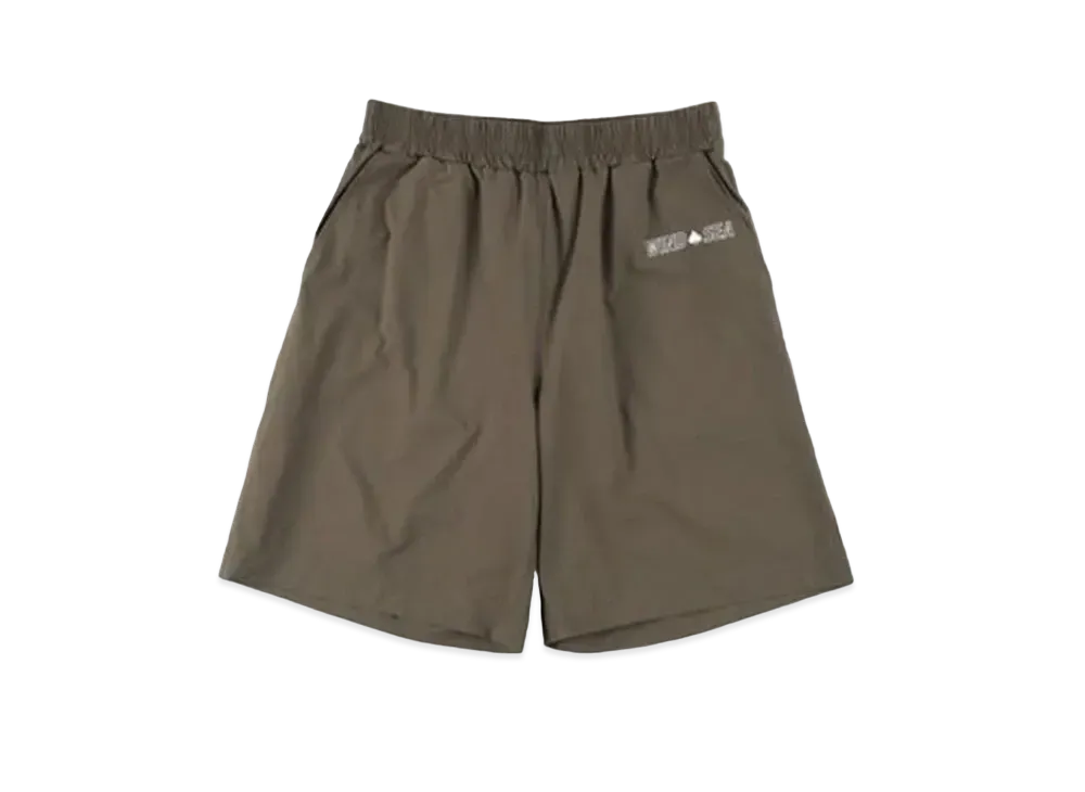 WIND AND SEA x THRASHER magazine Nylon Shorts "Khaki"
