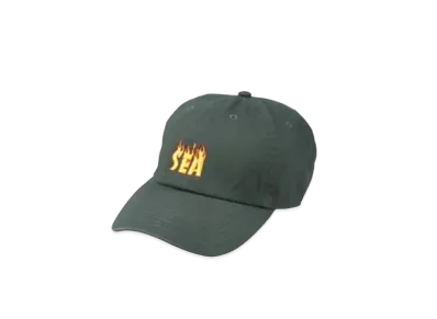 WIND AND SEA x THRASHER magazine (Flame) Low cap "Khaki"