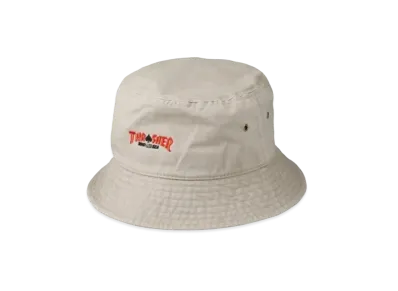 WIND AND SEA x THRASHER magazine (Spade) Bucket Hat "Beige"