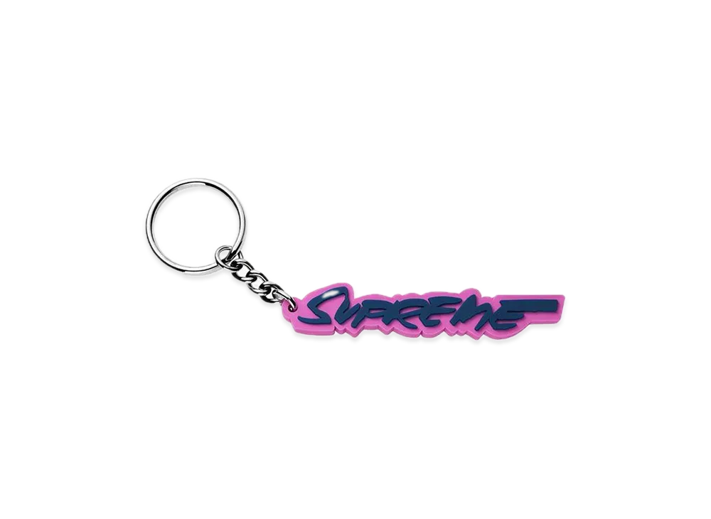 Supreme Futura Logo Keychain "Bright Purple"
