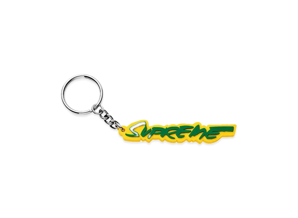 Supreme Futura Logo Keychain "Yellow"