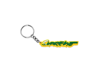 Supreme Futura Logo Keychain "Yellow"