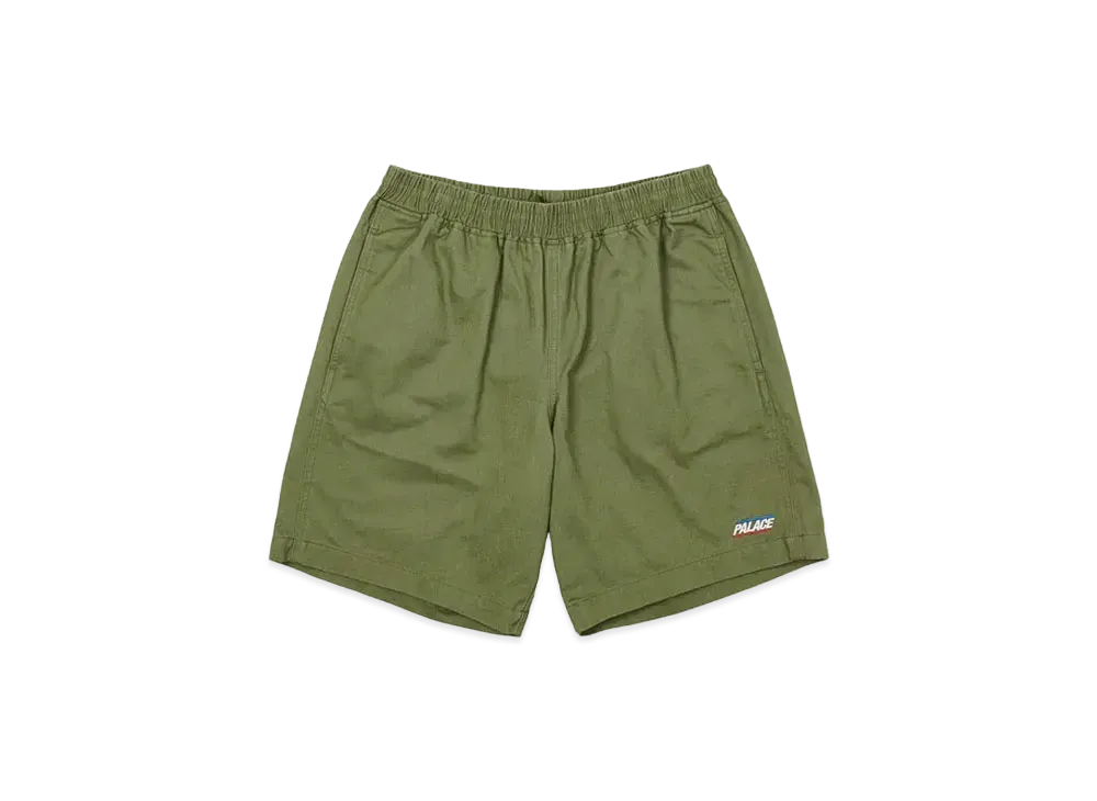 PALACE BASICALLY A WASHED COTTON SHORT "Olive"