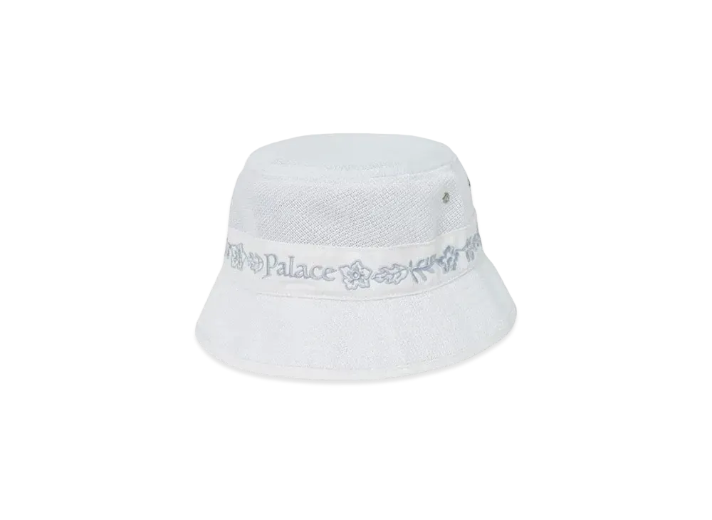 PALACE ALOHPAL BUCKET HAT "White"
