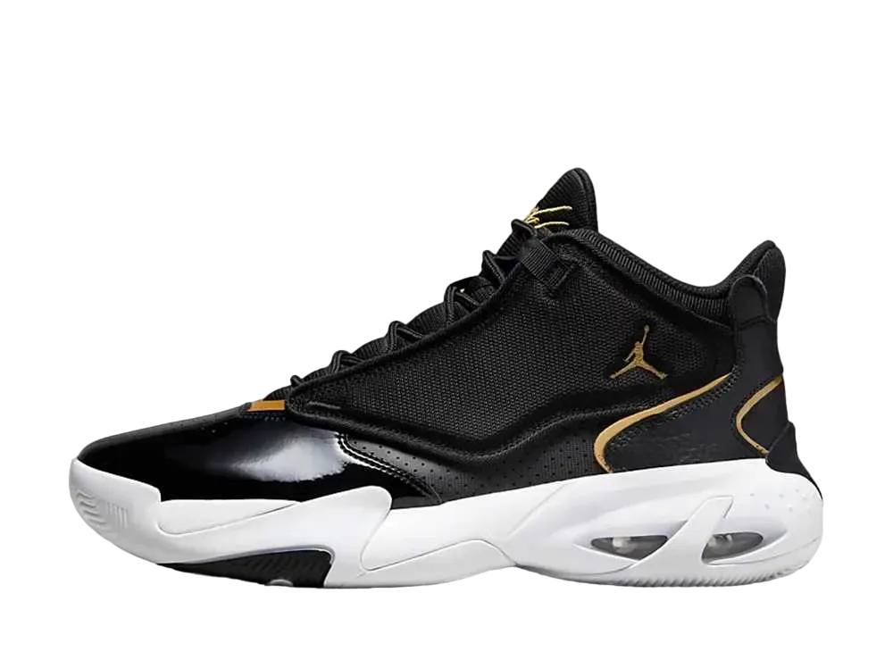 ナイキ ジョーダン マックス オーラ 4 "ブラック/ホワイト/メタリックゴールド"