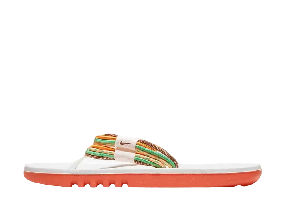 ナイキ エコヘブン ネクストネイチャー フリップ フロップ "セイル/スタジアムグリーン/イエローオークル/マントラオレンジ"