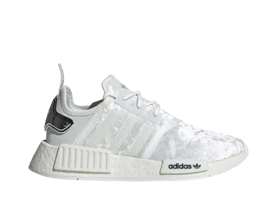 adidas Women's NMD R1 Velour "White Silver"
