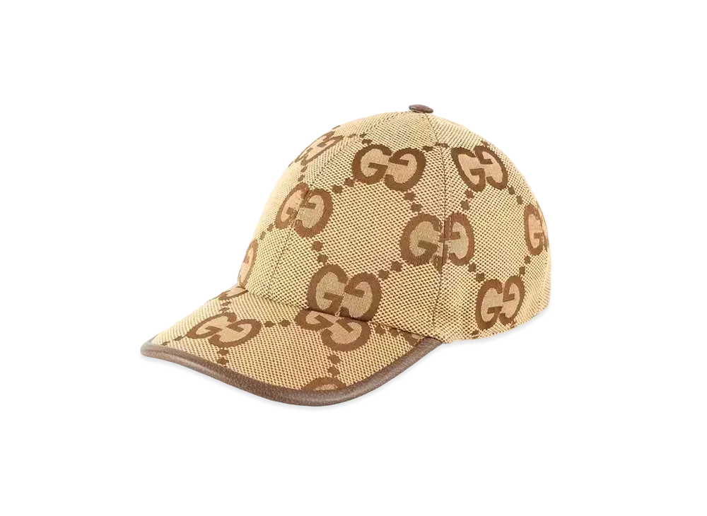 GUCCI Jumbo GG Canvas Baseball Hat "Beige"