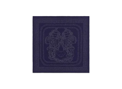 Hermes Brides de Gala Perforated Scarf 90 "Bleu De Chine"