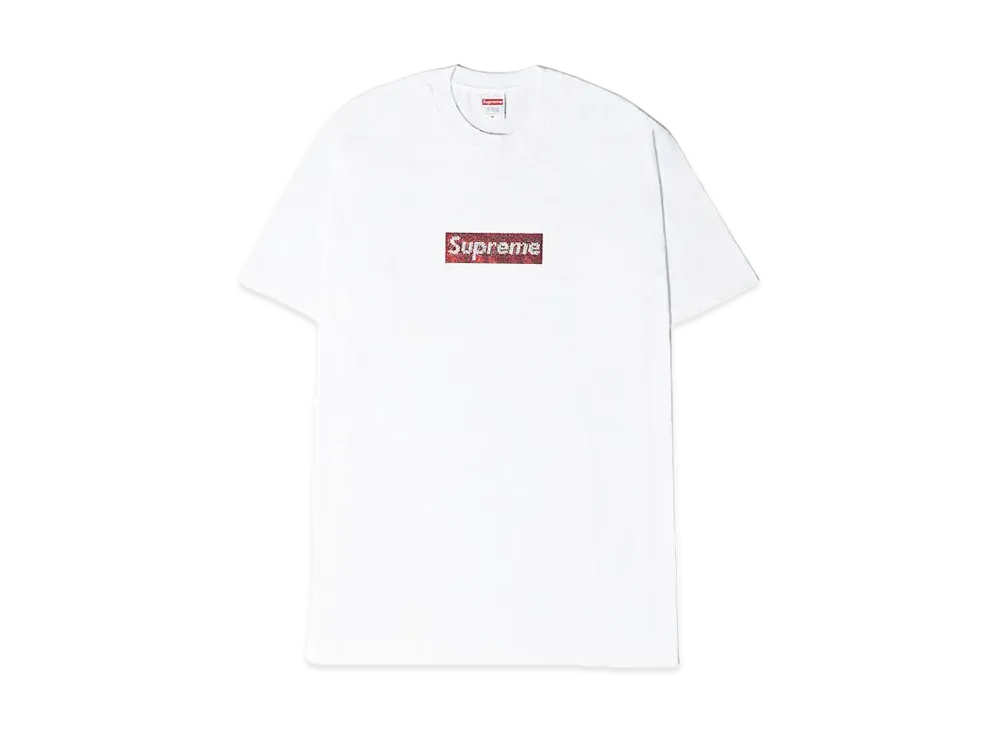 Supreme / Swarovski® Box Logo Tee "White"