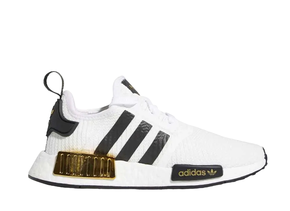 アディダス エヌ エム ディー R1 "ホワイト ブラック ゴールド メタリック"
