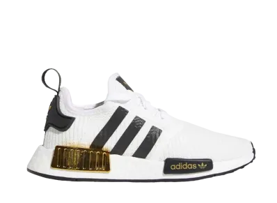adidas NMD R1 "White Black Gold Metallic"