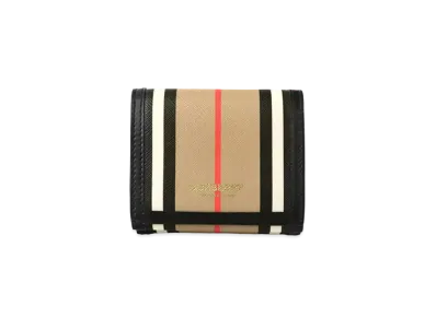 Burberry Stripe Compact Wallet