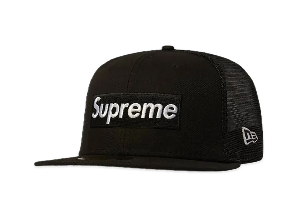 Supreme Box Logo Mesh Back New Era "Black" (22SS)