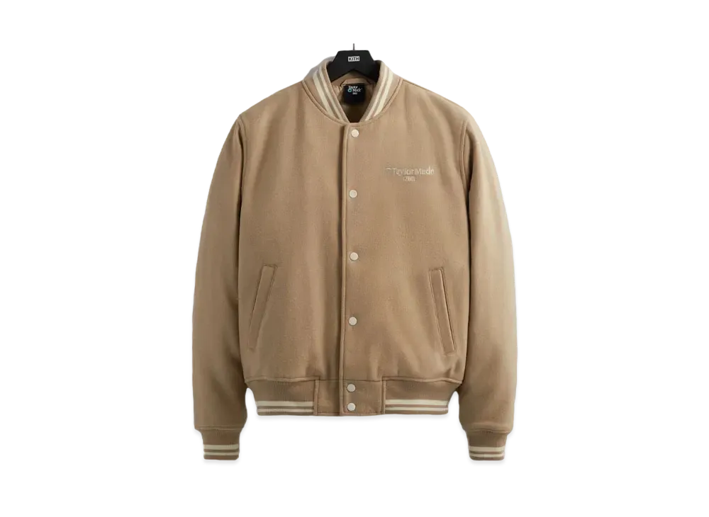 Kith x TaylorMade Tour Varsity Jacket "Canvas"