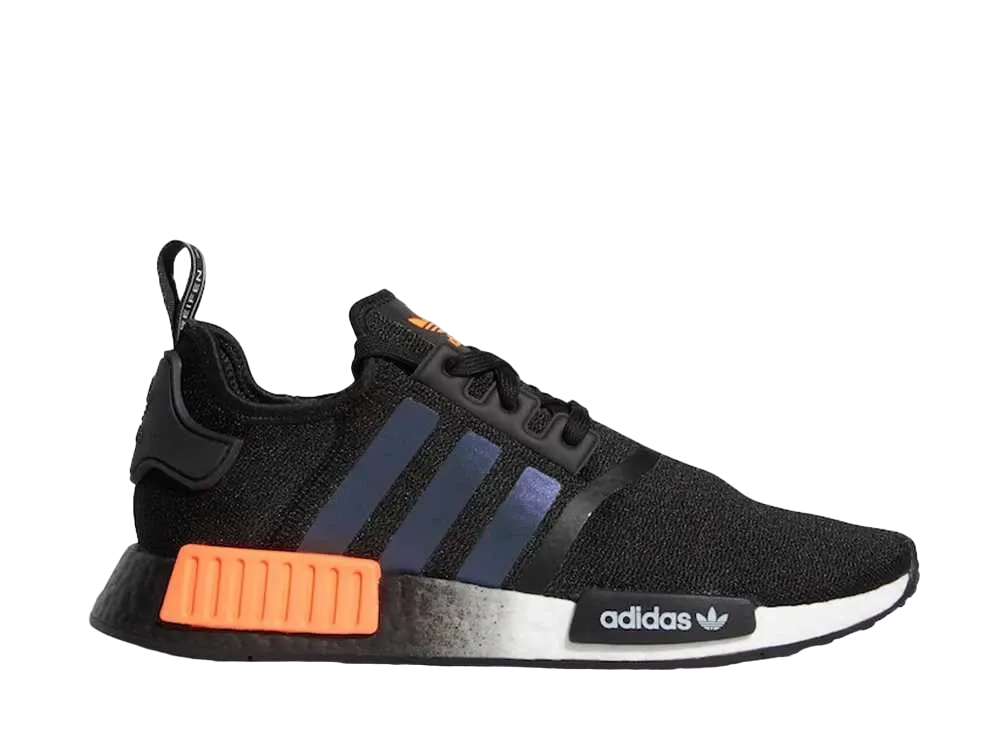 アディダス エヌ エム ディー R1 "コア ブラック/ソーラー オレンジ イリディセント"