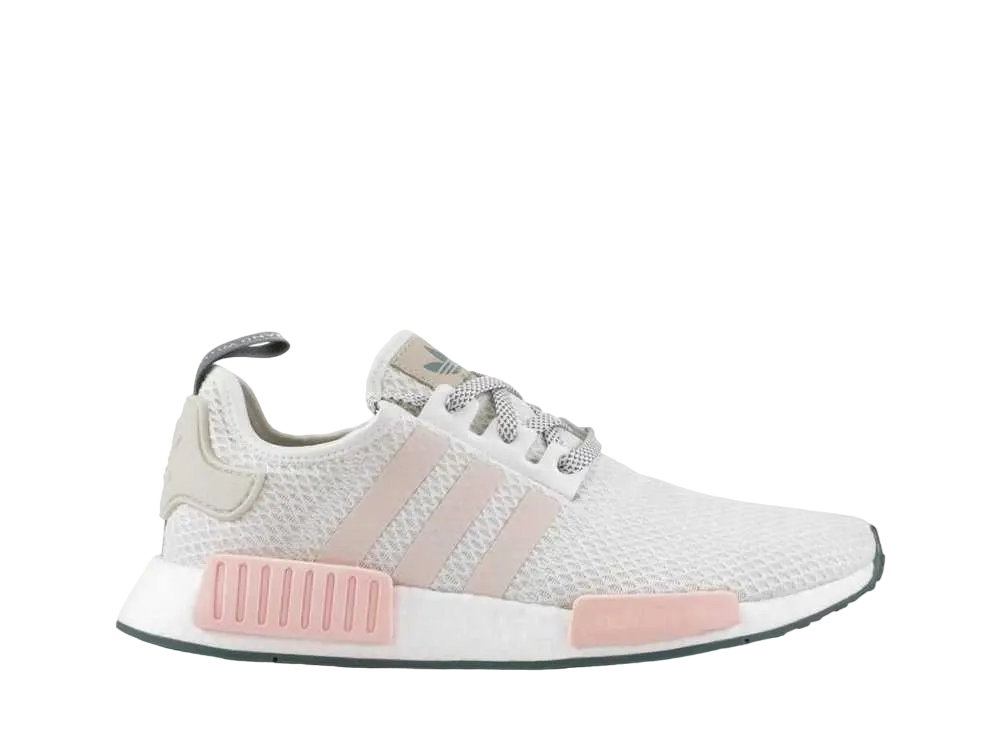 アディダス ウィメンズ エヌ エム ディー R1 ランニング "ホワイト アイス ピンク"