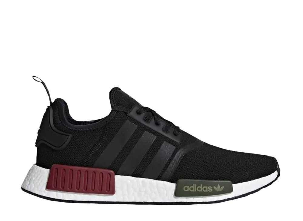 アディダス エヌ エム ディー R1 "コア ブラック/カレッジエイト バーガンディー"