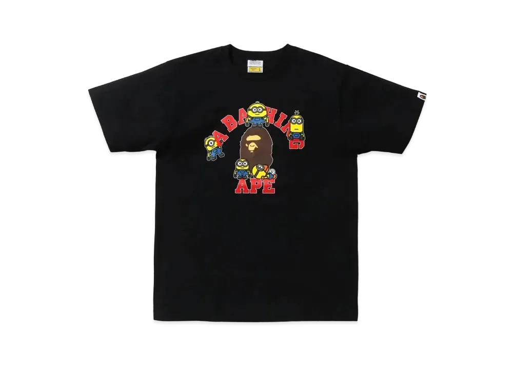 A BATHING APE MINIONS TEE 01 "Black"