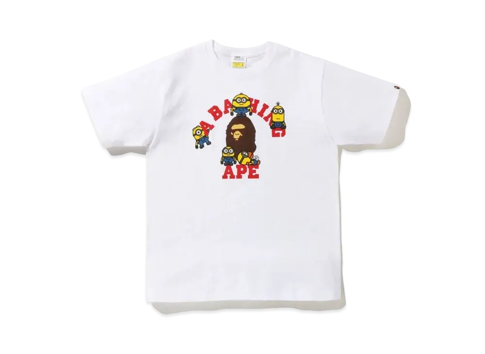 A BATHING APE MINIONS TEE 01 "White"
