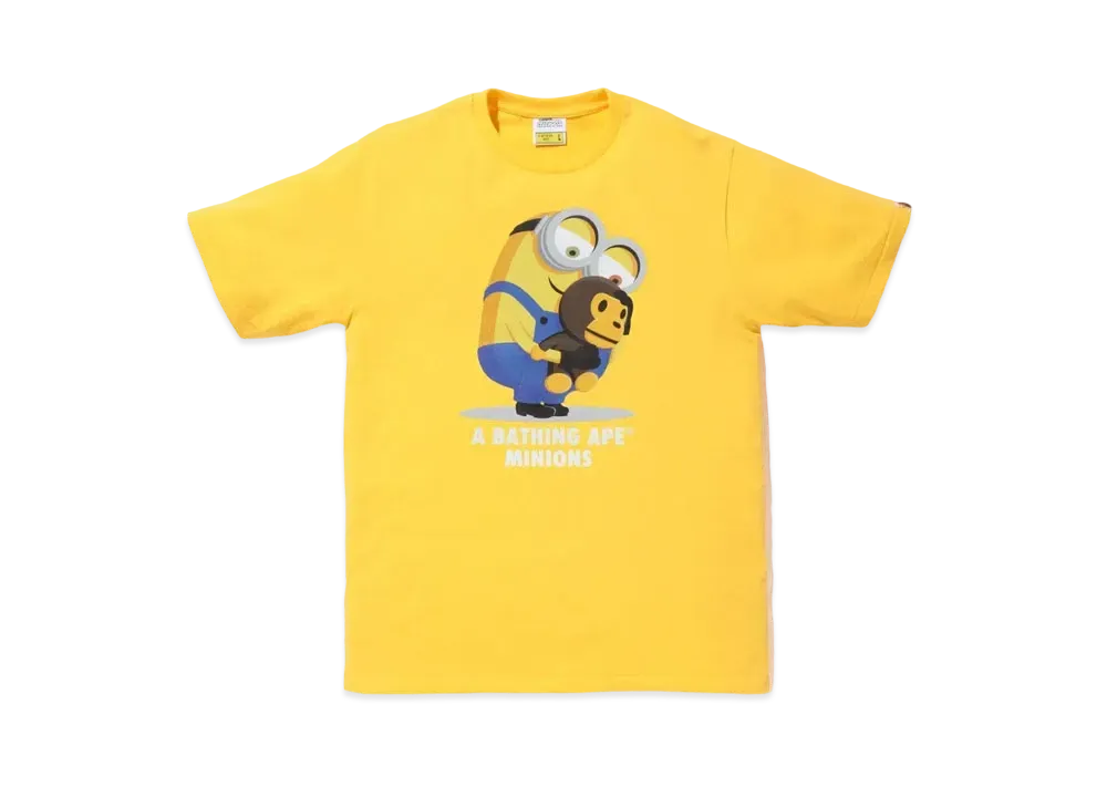 A BATHING APE MINIONS TEE 08 "Yellow"