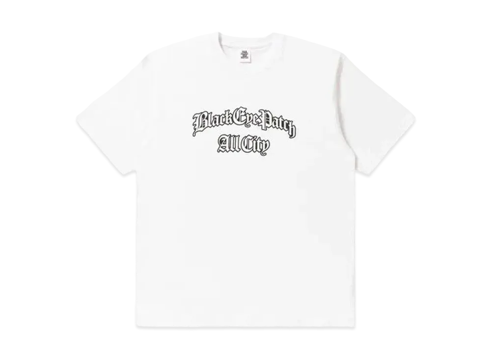 BlackEyePatch Blackletter Tee "White"