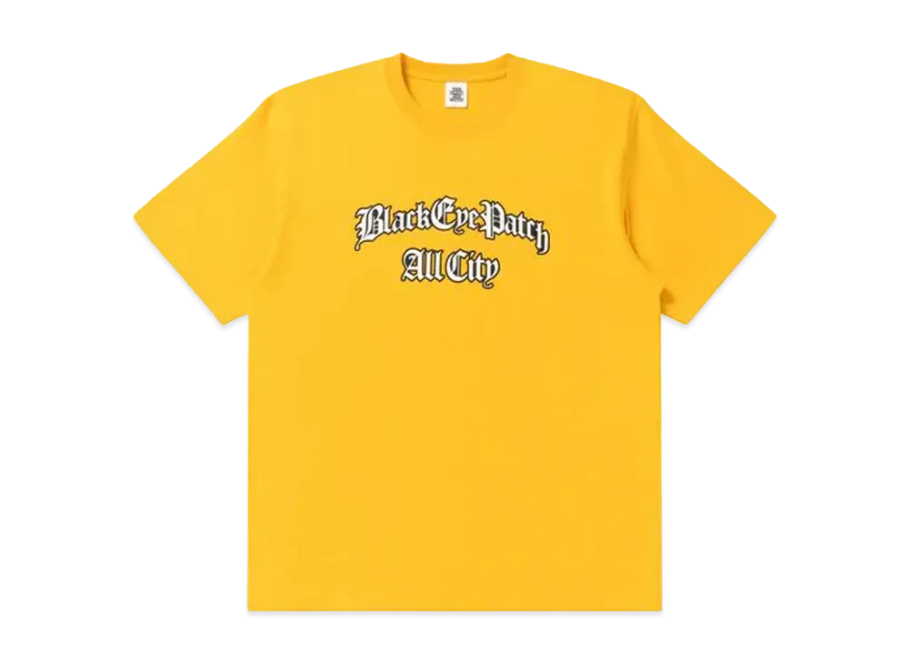 BlackEyePatch Blackletter Tee "Yellow"