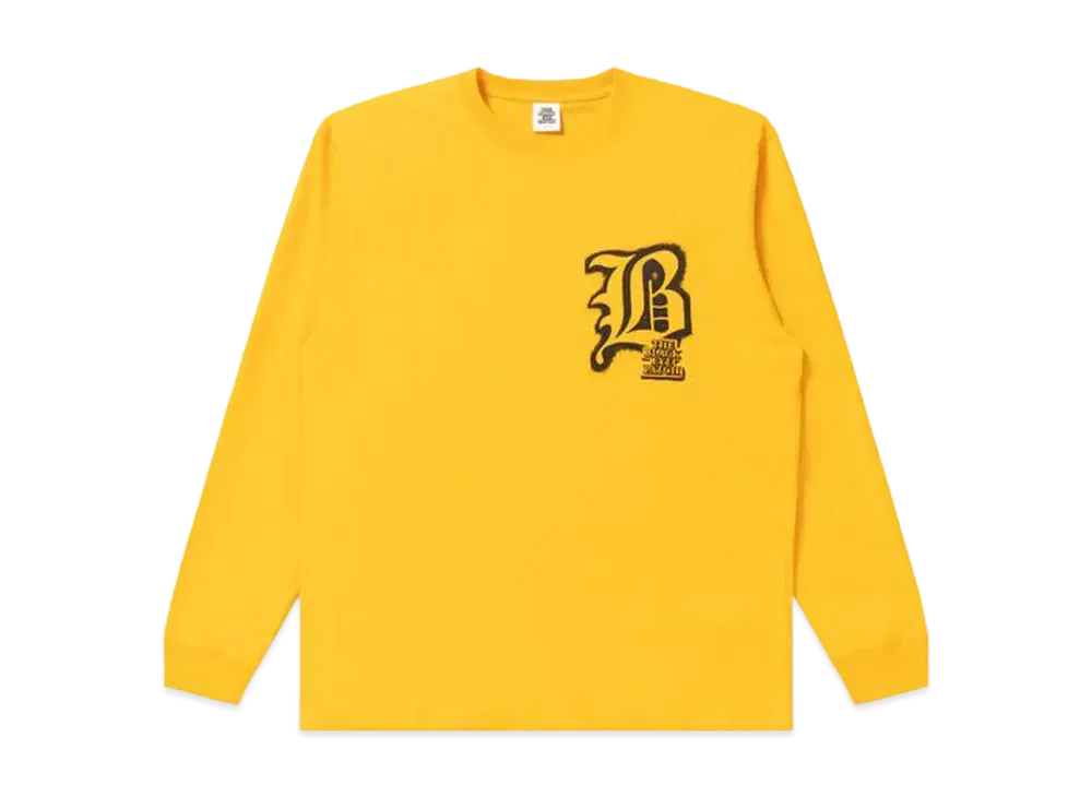 BlackEyePatch Blackletter L/S Tee "Yellow"