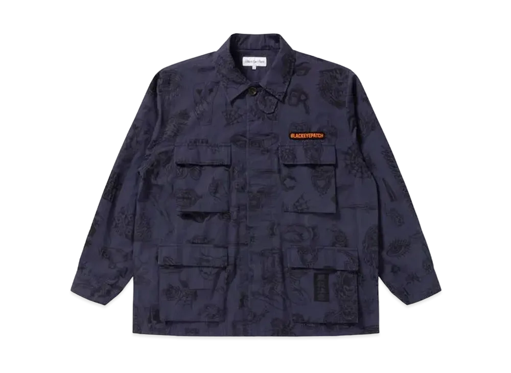 BlackEyePatch The Parlour Fatigue Jacket "Navy"