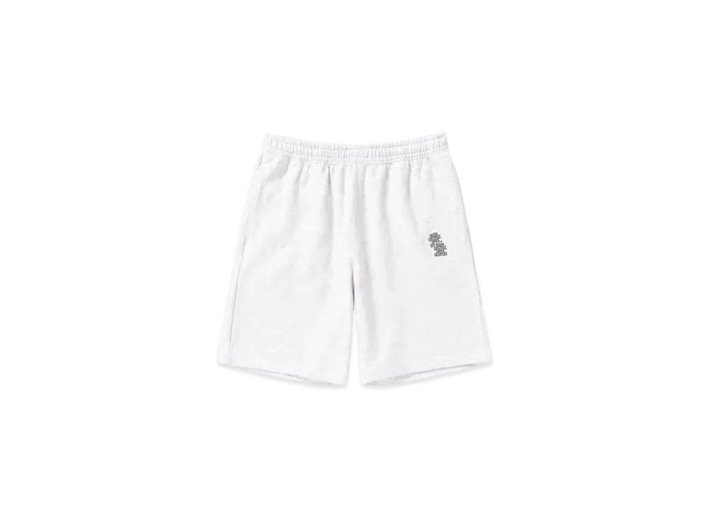 BlackEyePatch Double OG Label Quilting Sweat Shorts "White"
