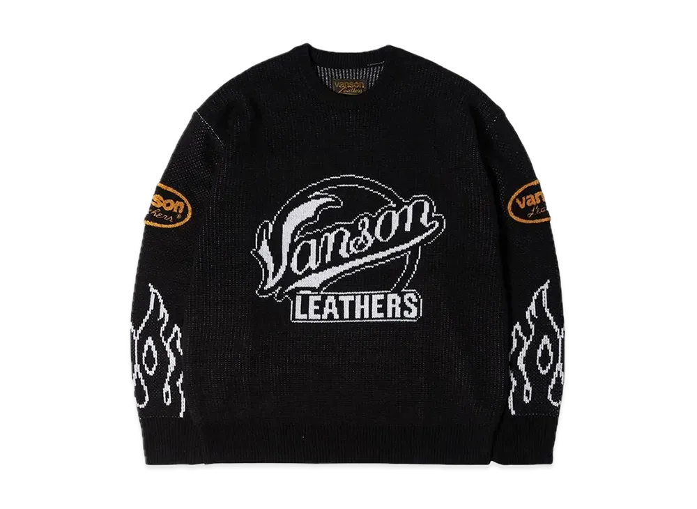 Supreme / Vanson Leathers Sweater "Black"