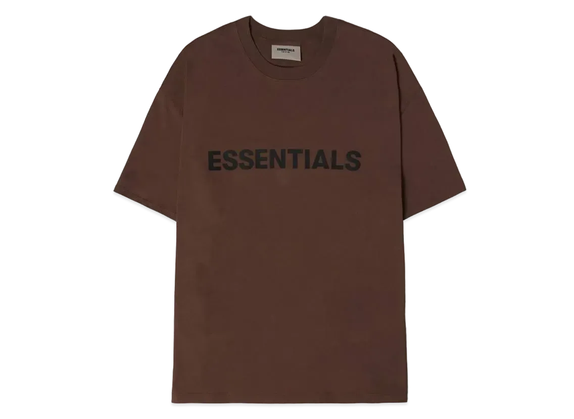 FEAR OF GOD ESSENTIALS / SSENSE Boxy T-Shirt Applique Logo "Rain Drum"
