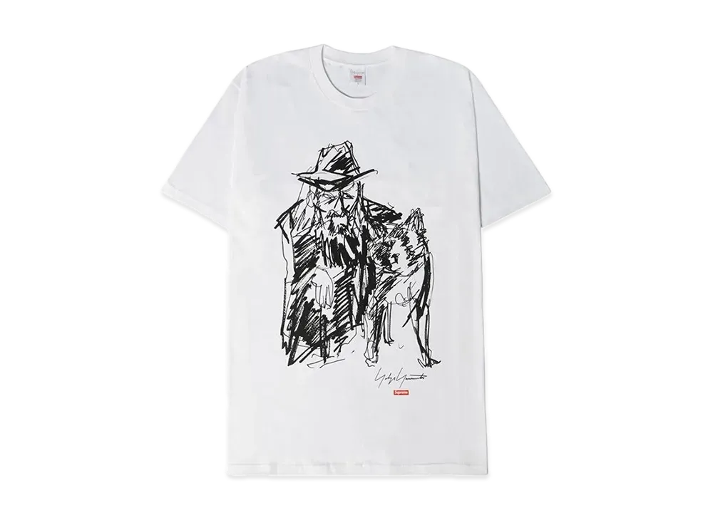 Supreme / Yohji Yamamoto® Scribble Portrait Tee "White"