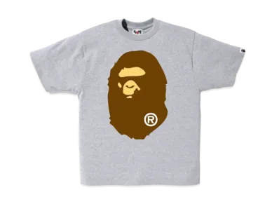 A BATHING APE Big Ape Head Tee "Gray"