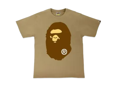 A BATHING APE Big Ape Head Tee "Beige"