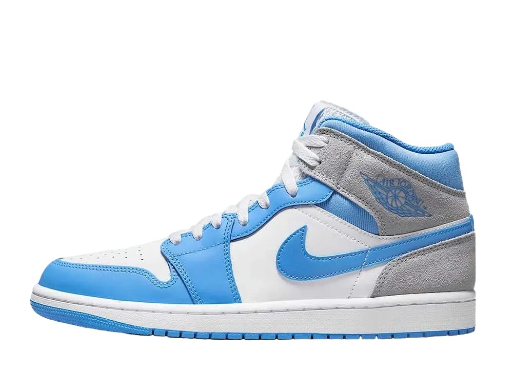 ナイキ エアジョーダン1 ミッド "ユニバーシティ ブルー"