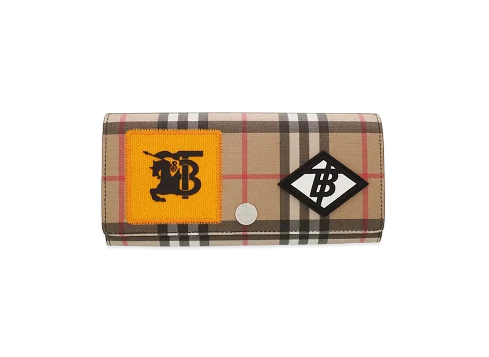 Burberry TB Logo Vintage Check Wallet