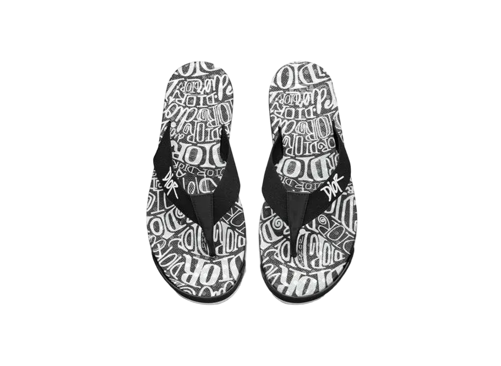 Dior x Shawn Stussy Beach Sandal "Black"