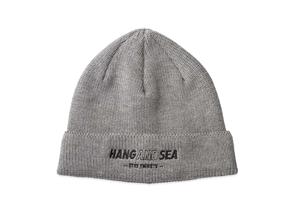 WIND AND SEA WDS X HANGOVERZ BALLOON KNIT BEANIE "Gray"