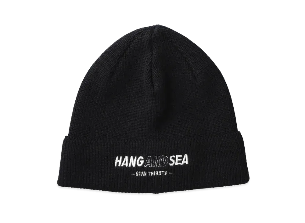 WIND AND SEA WDS X HANGOVERZ BALLOON KNIT BEANIE "Black"