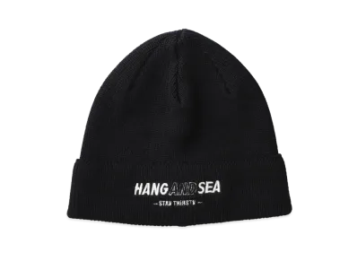 WIND AND SEA WDS X HANGOVERZ BALLOON KNIT BEANIE "Black"
