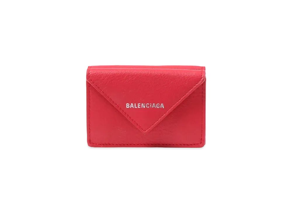 BALENCIAGA Papier Mini Wallet "Red"