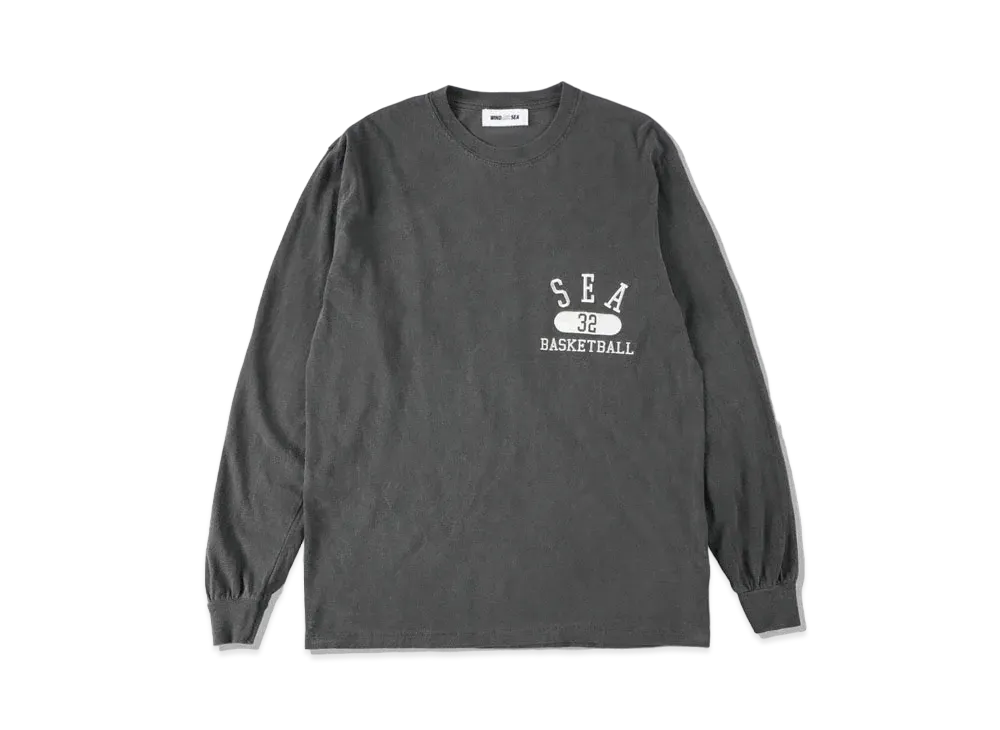 WIND AND SEA SEA (A-HOOPS-32 ) L/S T-SHIRT "Charcoal"