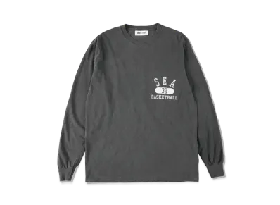 WIND AND SEA SEA (A-HOOPS-32 ) L/S T-SHIRT "Charcoal"