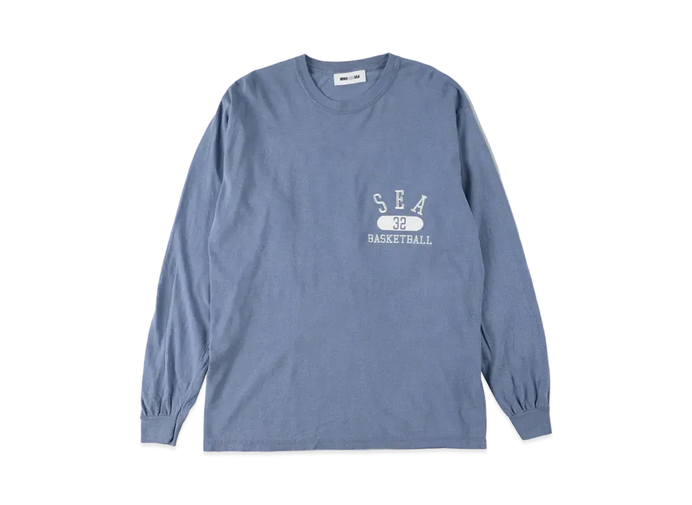 WIND AND SEA SEA (A-HOOPS-32 ) L/S T-SHIRT "Navy"