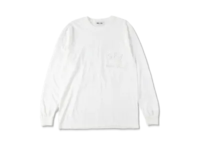 WIND AND SEA SEA (A-HOOPS-32 ) L/S T-SHIRT "White Gray"